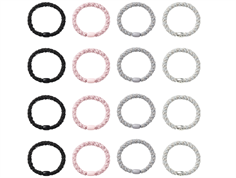 Name It black/corsage/icelandic blue/silver glitter hair ties (16-pack)